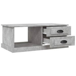 Betongrauer Couchtisch 90x50 cm