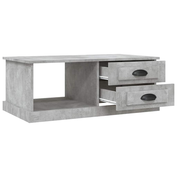 Betongrauer Couchtisch 90x50 cm