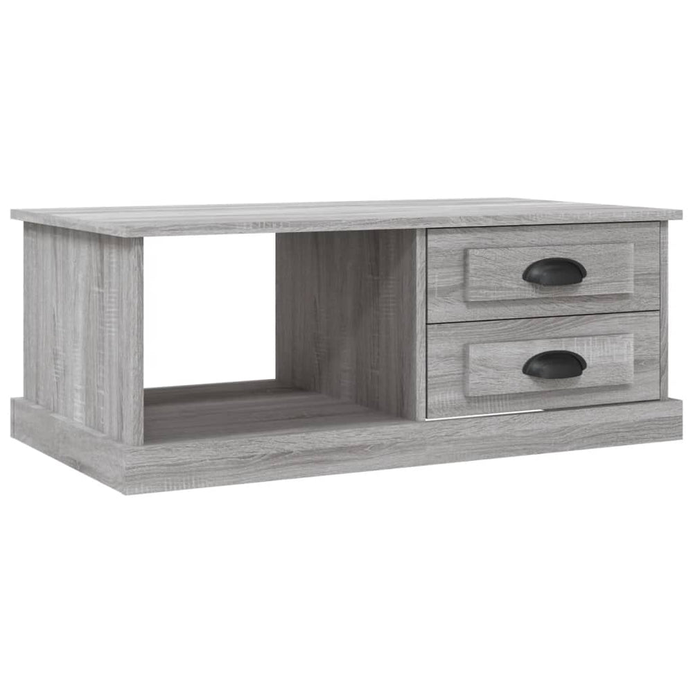 vidaXL Coffee Table Gray Sonoma 90x50x35 cm Engineered Wood