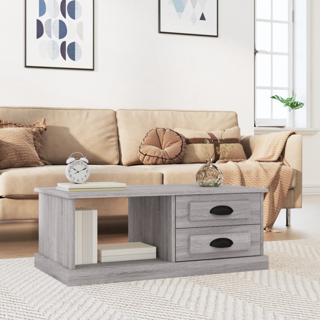 Couchtisch Grau Sonoma 90x50 cm