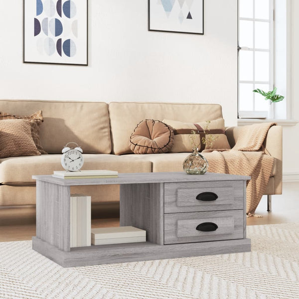 Couchtisch Grau Sonoma 90x50 cm