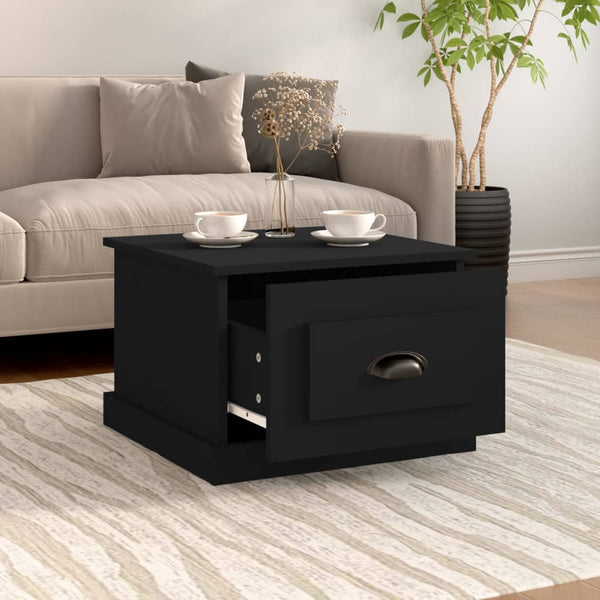 Schwarzer Couchtisch 50x50 cm