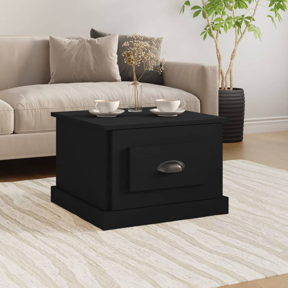 vidaXL Coffee Table Black 50x50x35 cm Engineered Wood