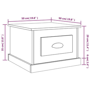 Couchtisch Grau Sonoma 50x50 cm