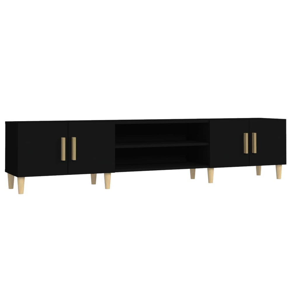 Schwarzer TV-Schrank 180 cm
