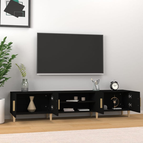 Schwarzer TV-Schrank 180 cm