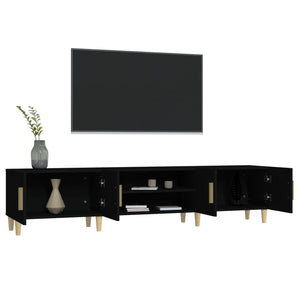 Schwarzer TV-Schrank 180 cm