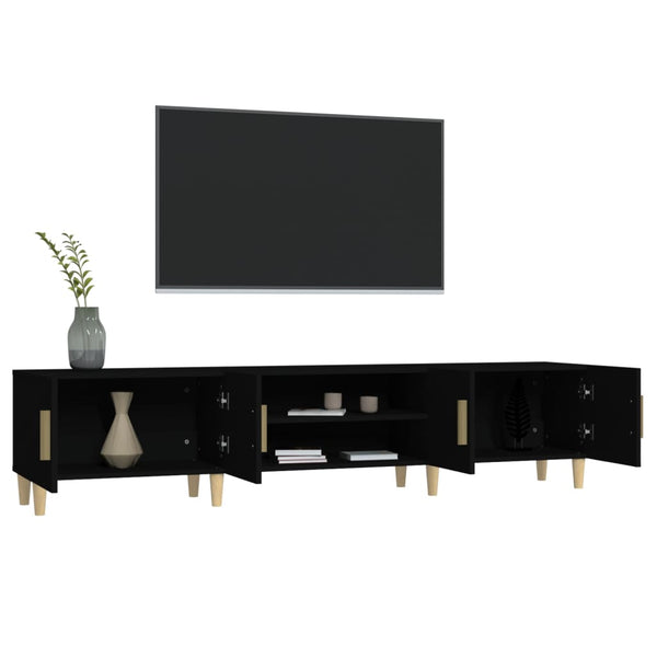 Schwarzer TV-Schrank 180 cm