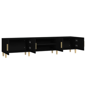 Schwarzer TV-Schrank 180 cm