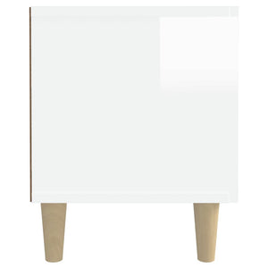 vidaXL Meuble TV blanc brillant 180x31,5x40 cm aggloméré