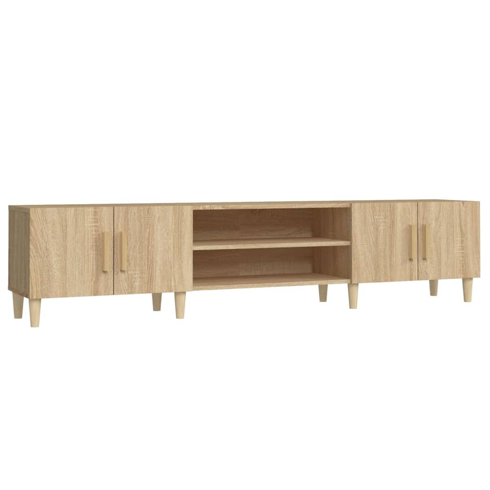 vidaXL Meuble TV chêne Sonoma 180 x 31,5 x 40 cm, bois d'ingénierie