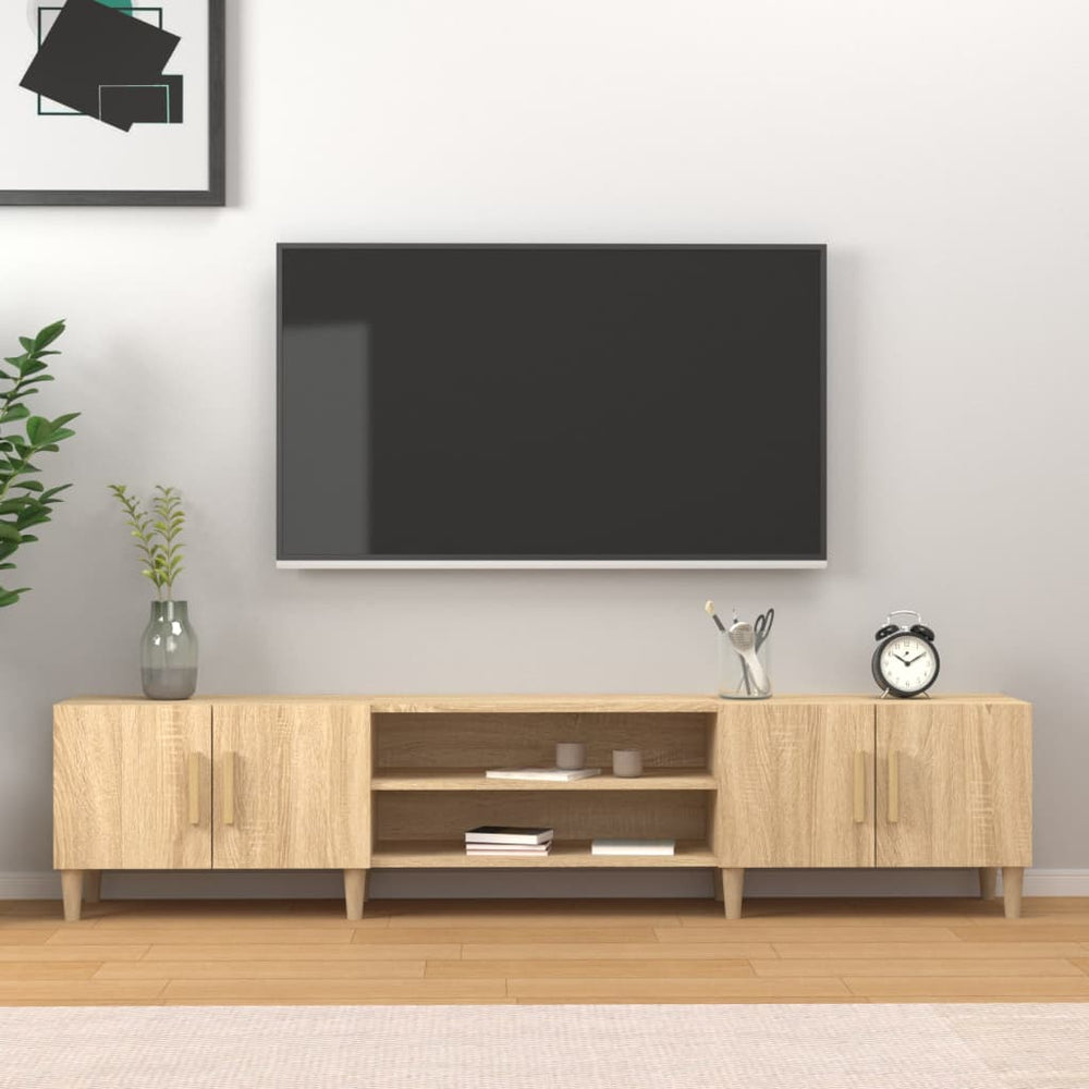 vidaXL Meuble TV chêne Sonoma 180 x 31,5 x 40 cm, bois d'ingénierie