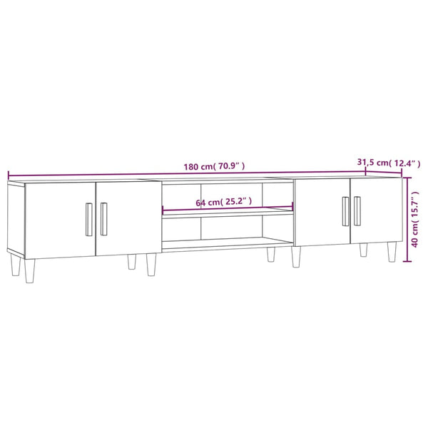 TV-Schrank Räuchereiche 180cm