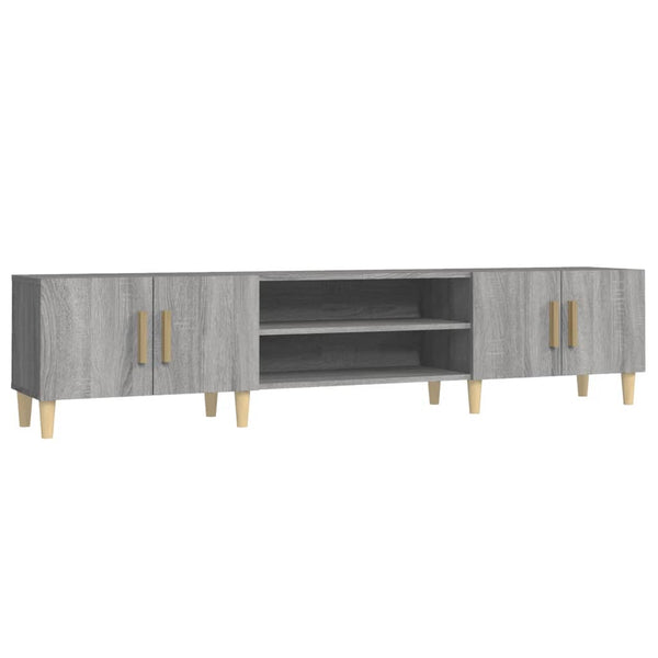 vidaXL Meuble TV gris Sonoma 180x31,5x40 cm en bois d'ingénierie