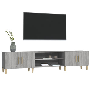 vidaXL Meuble TV gris Sonoma 180x31,5x40 cm en bois d'ingénierie
