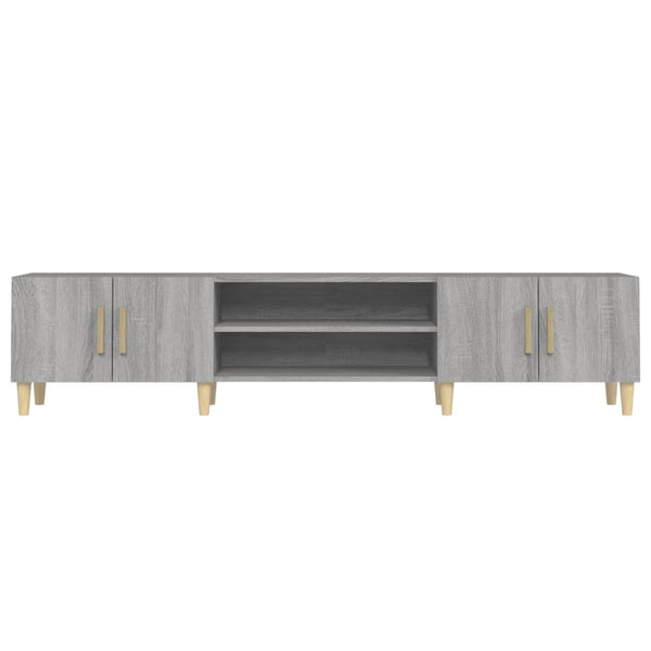 vidaXL Meuble TV gris Sonoma 180x31,5x40 cm en bois d'ingénierie