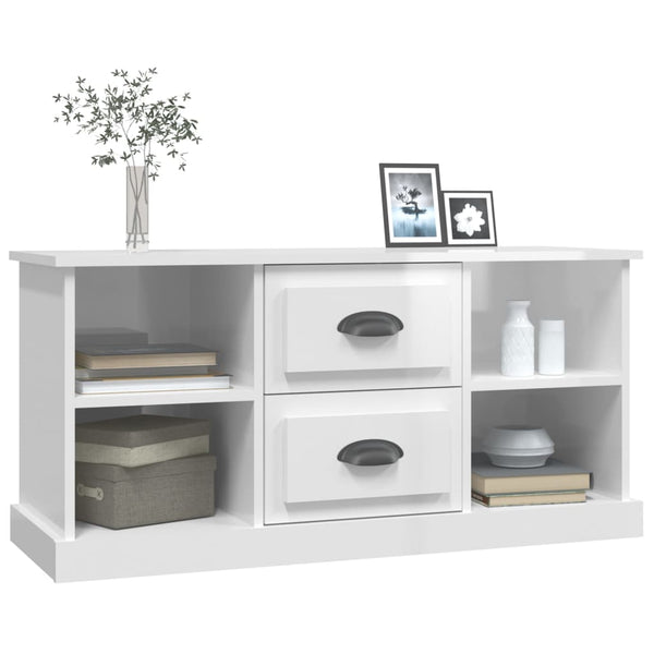 Hochglanz TV-Schrank Weiß 99,5 cm