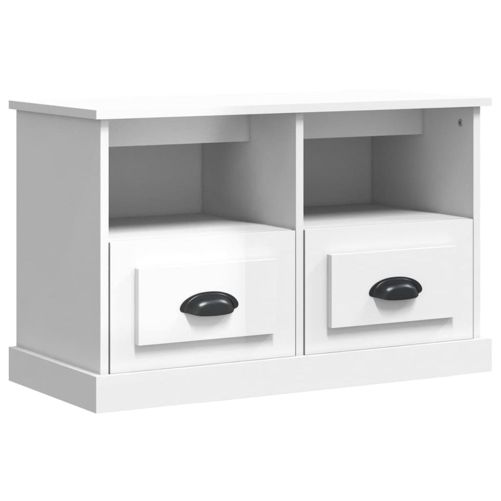 TV-Schrank Weiß Hochglanz 80 cm