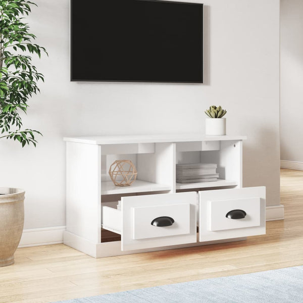 TV-Schrank Weiß Hochglanz 80 cm