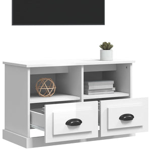 TV-Schrank Weiß Hochglanz 80 cm