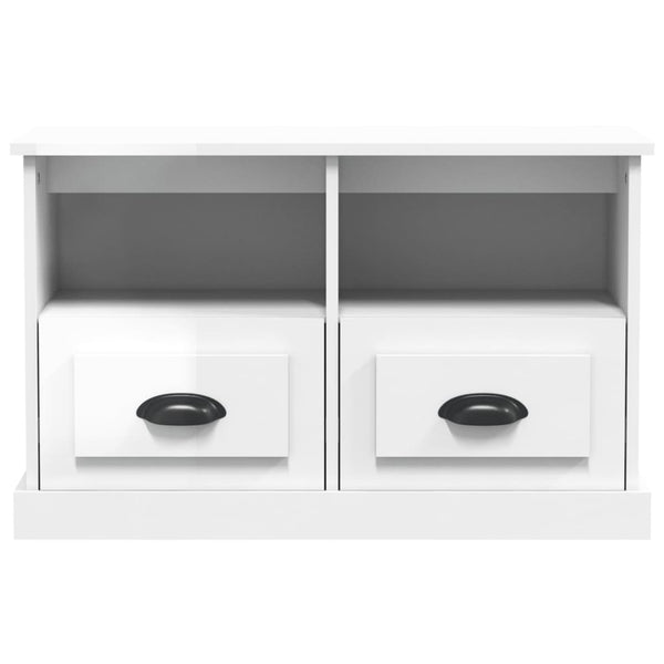 TV-Schrank Weiß Hochglanz 80 cm