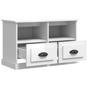 TV-Schrank Weiß Hochglanz 80 cm