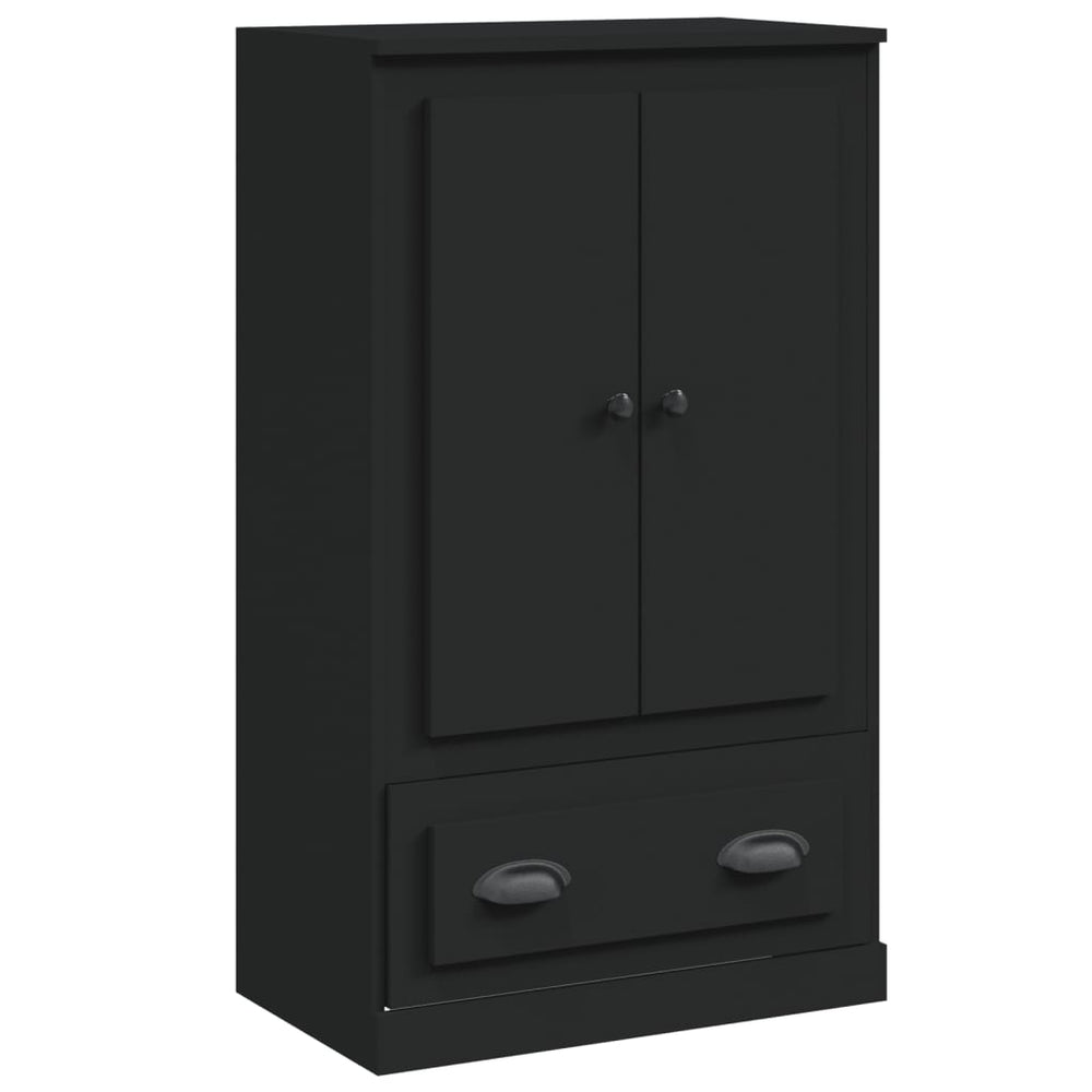 Schwarzes Highboard 60x35,5x103,5 cm