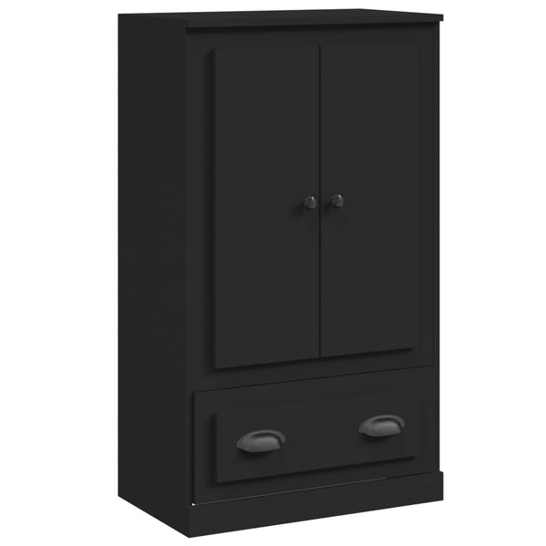 Schwarzes Highboard 60x35,5x103,5 cm