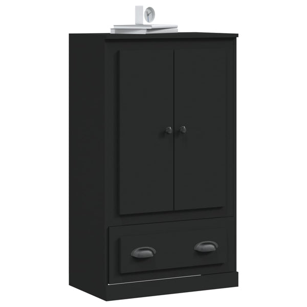 Schwarzes Highboard 60x35,5x103,5 cm