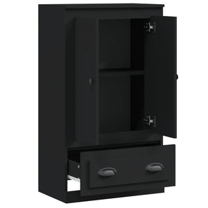 Schwarzes Highboard 60x35,5x103,5 cm