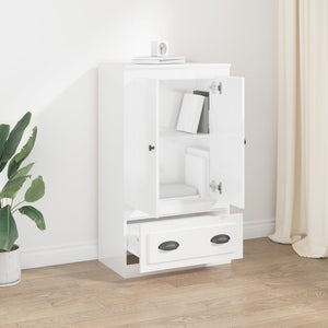 Highboard Weiß Hochglanz 60x35,5x103,5 cm