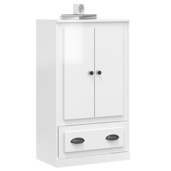 Highboard Weiß Hochglanz 60x35,5x103,5 cm