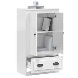 Highboard Weiß Hochglanz 60x35,5x103,5 cm