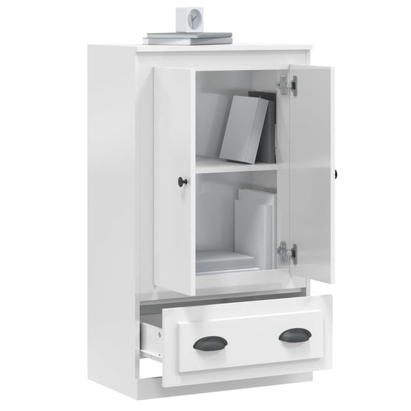 Highboard Weiß Hochglanz 60x35,5x103,5 cm