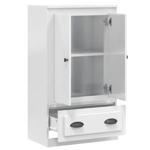 Highboard Weiß Hochglanz 60x35,5x103,5 cm