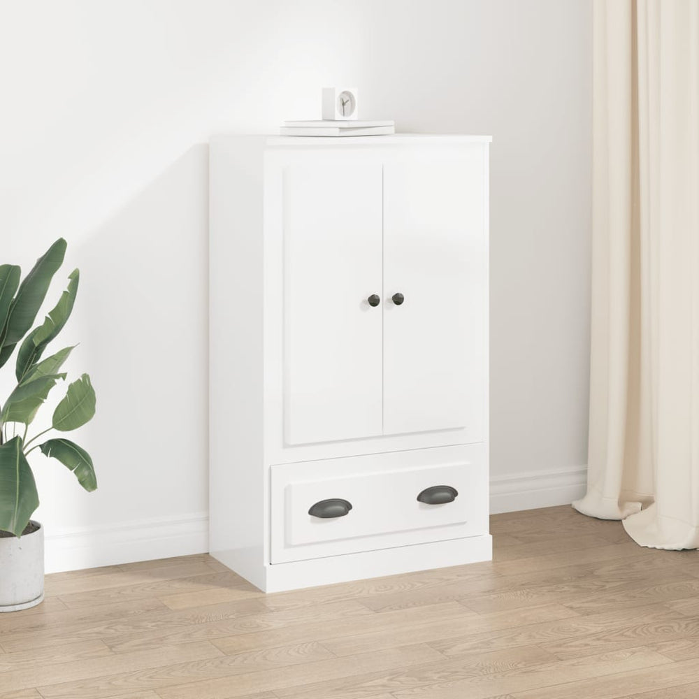 Highboard Weiß Hochglanz 60x35,5x103,5 cm