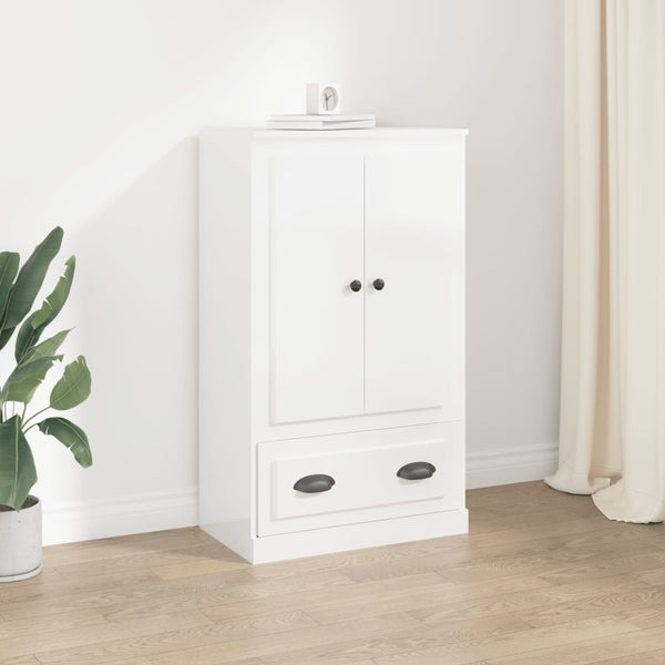Highboard Weiß Hochglanz 60x35,5x103,5 cm