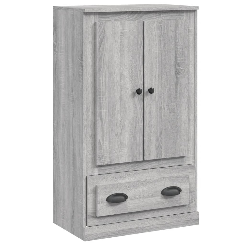 vidaXL Sideboard Grey Sonoma 60x35.5x103.5 cm Engineered Wood