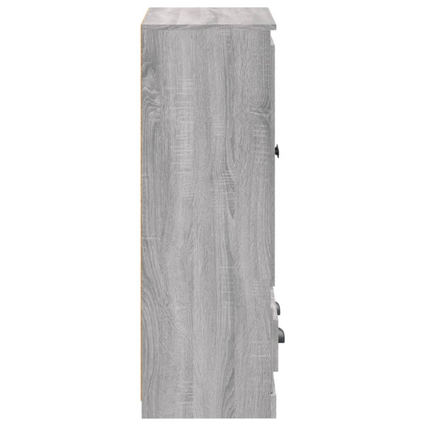 Highboard Grau Sonoma 60x35,5x103,5cm