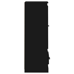 Schwarzes Highboard 36x35,5x103,5 cm