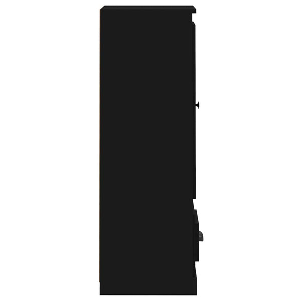 Schwarzes Highboard 36x35,5x103,5 cm