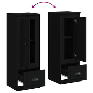 Schwarzes Highboard 36x35,5x103,5 cm