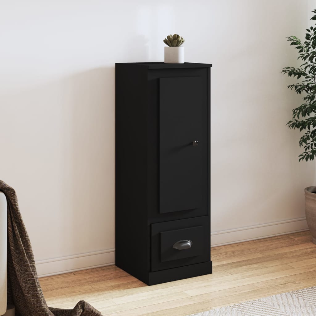 Schwarzes Highboard 36x35,5x103,5 cm