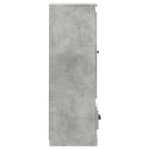 Betongraues Highboard 36x35,5x103,5 cm