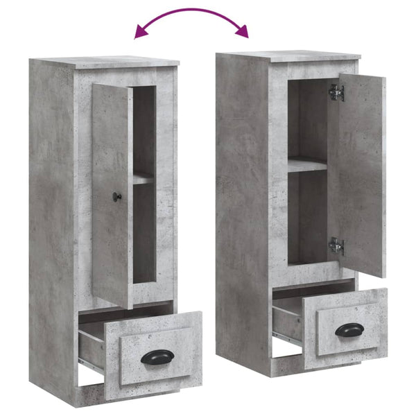 Betongraues Highboard 36x35,5x103,5 cm