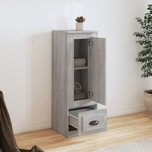 Graues Highboard Sonoma, 36x35,5x103,5 cm