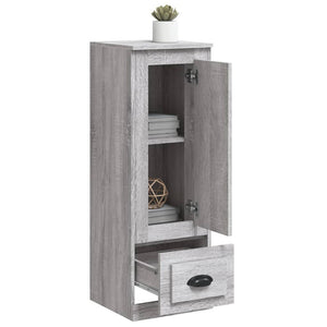 Graues Highboard Sonoma, 36x35,5x103,5 cm