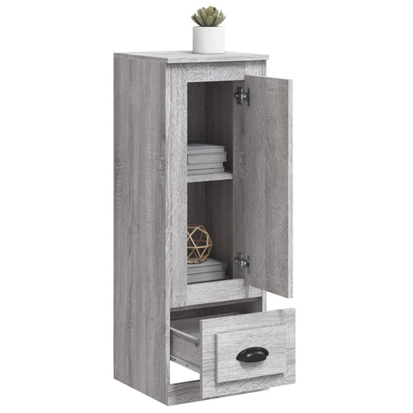Graues Highboard Sonoma, 36x35,5x103,5 cm