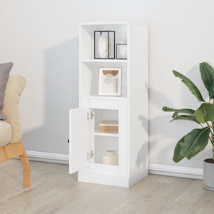 Highboard Weiß Hochglanz 36x35,5x103,5 cm