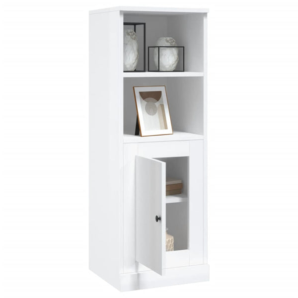 Highboard Weiß Hochglanz 36x35,5x103,5 cm